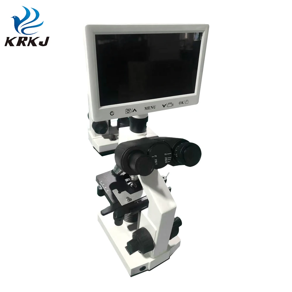 KD1003 ЖК-цифровой тринокулярный биологический микроскоп для домашних животных