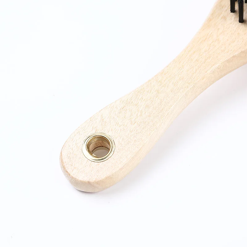 Pet wooden handle comb hair brush for cat cleaning double-sided needle comb