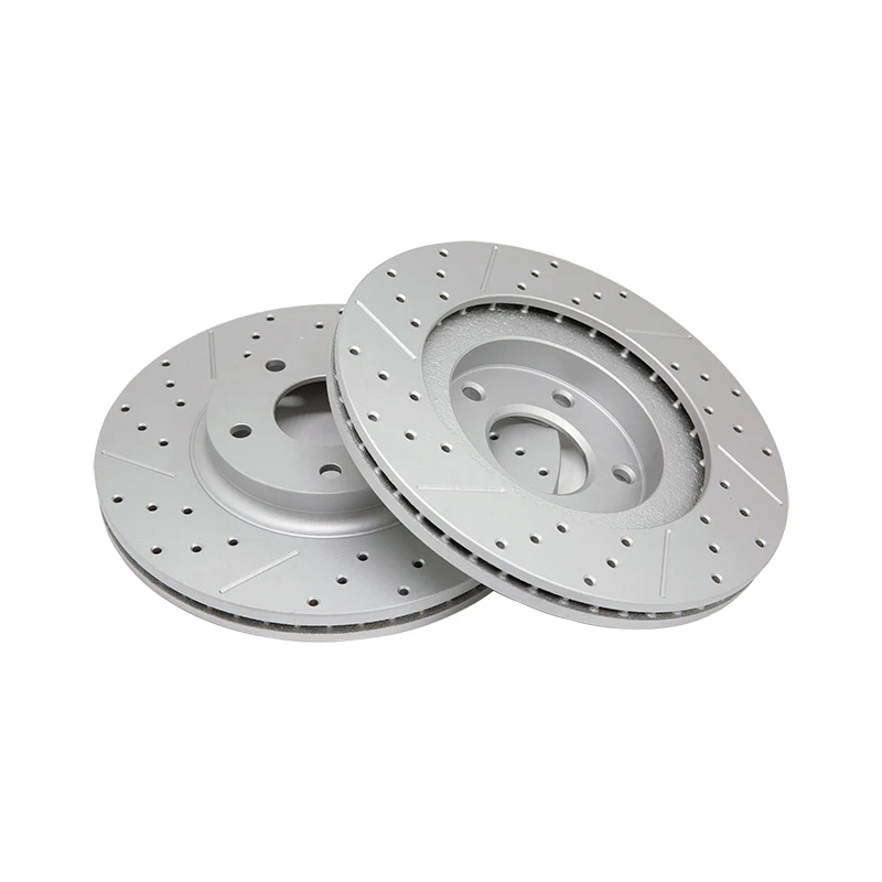 Rear Drilled and Slotted Disc Brake Rotors for Honda Odyssey 05-10 V6