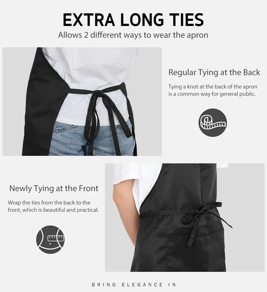 Cheap Wholesale Organic Cotton Aprons Unisex Custom Cooking Kitchen Chef Apron