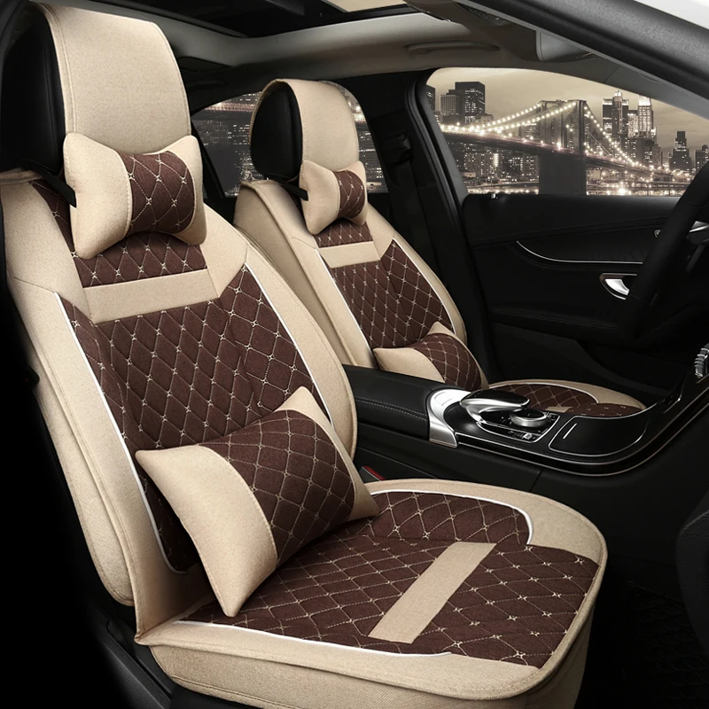 PVC leather pu flame retardant car seat covers cushion for mercedes rav4 honda crv lexus toyota prius