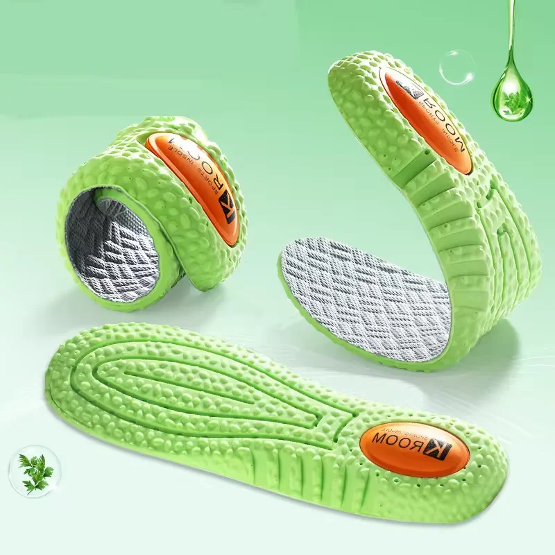 Super soft air cushioning sports insole  massage for both men and women  sweat-absorbing odor-proof wormwood basketball insole