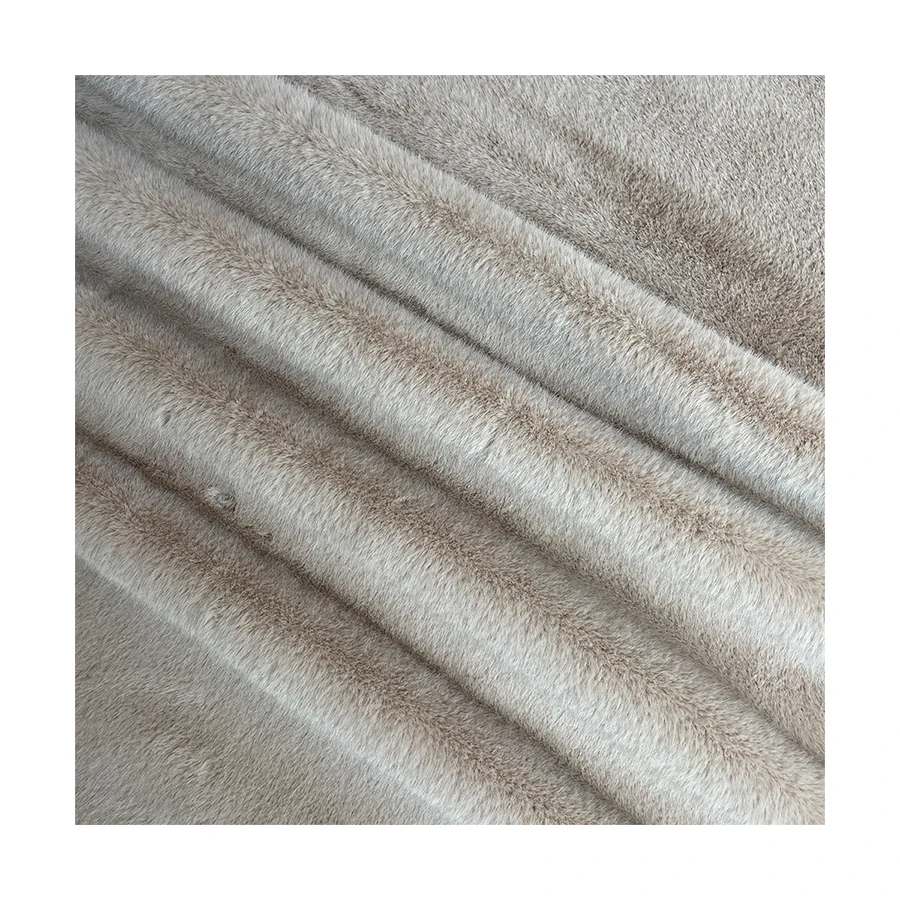 High Quality Comfort Luxury Mink Fox Fabric 100% Polyester Knitted Soft Rabbit Fur for Garments and Toys Mattress Use