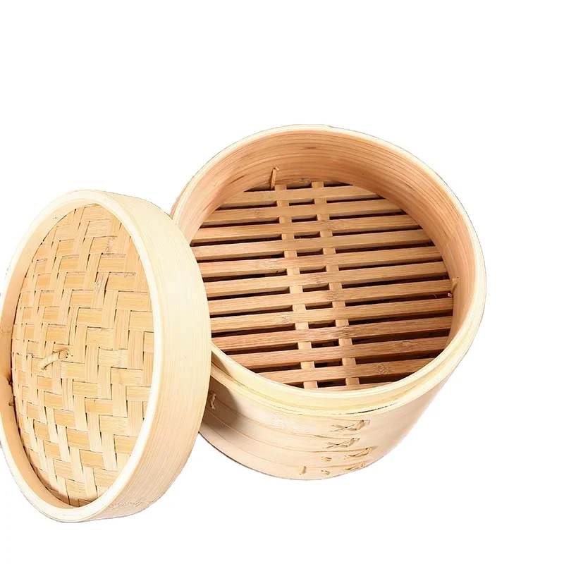 Environmental Protection Bamboo Steamer Natural Bamboo Cutlery Household Bamboo Dumplings Large Food Steamer Cooking