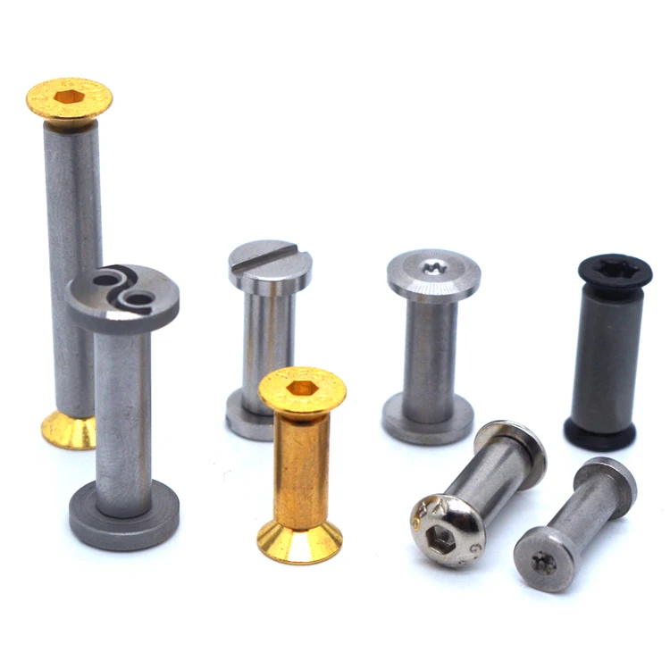 
OEM binding barrel sex post chicago screw for leather book metal craft belt 