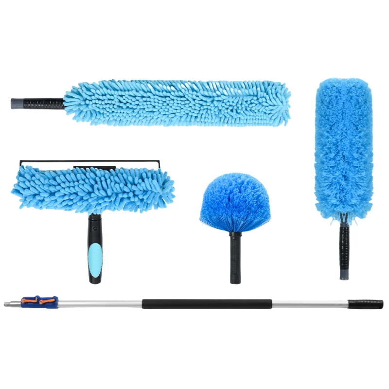 Long Heavy Duty Aluminum Telescopic Rod Extension Handle Pole For Cobweb Duster window squeegee Cleaning Brush