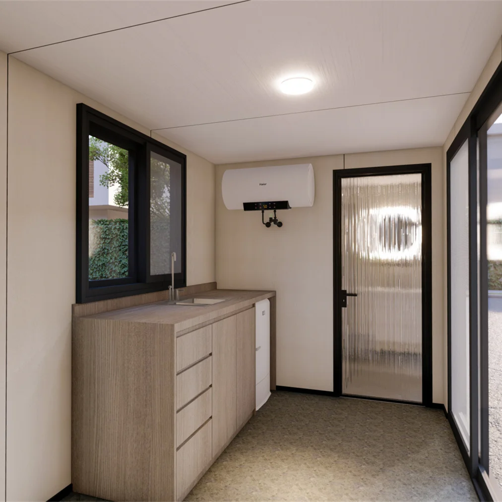 30ft cabin house for Container Resort Home  Fully Furnished Modular Prefab Homestay Wood Jungle Cabin