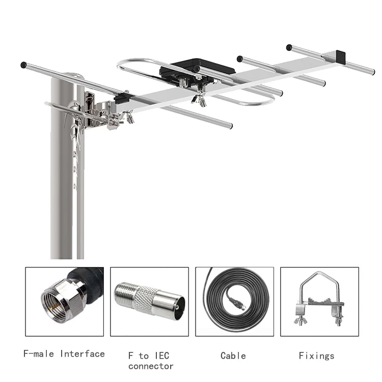 Wholesale Omni Directional Tv Antena Outdoor Digital Hdtv aerial strong singal amplifier hd tv antenna
