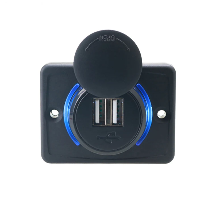 Car bus furniture massage chair modified USB charger with LED aperture car phone charger 3.1A usb charging socket