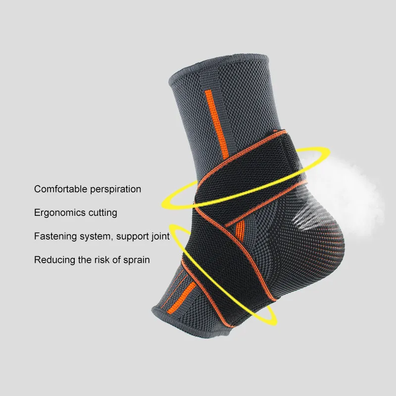 Ankle Brace Protector Compression Pad Elastic Nylon Strap  basketball  sport