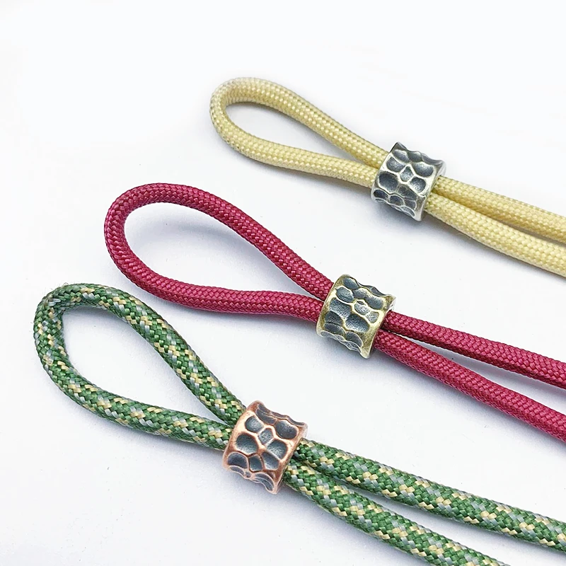 6mm Metal bross beads for paracord bracelets DIY EDC knife pendant custom designs
