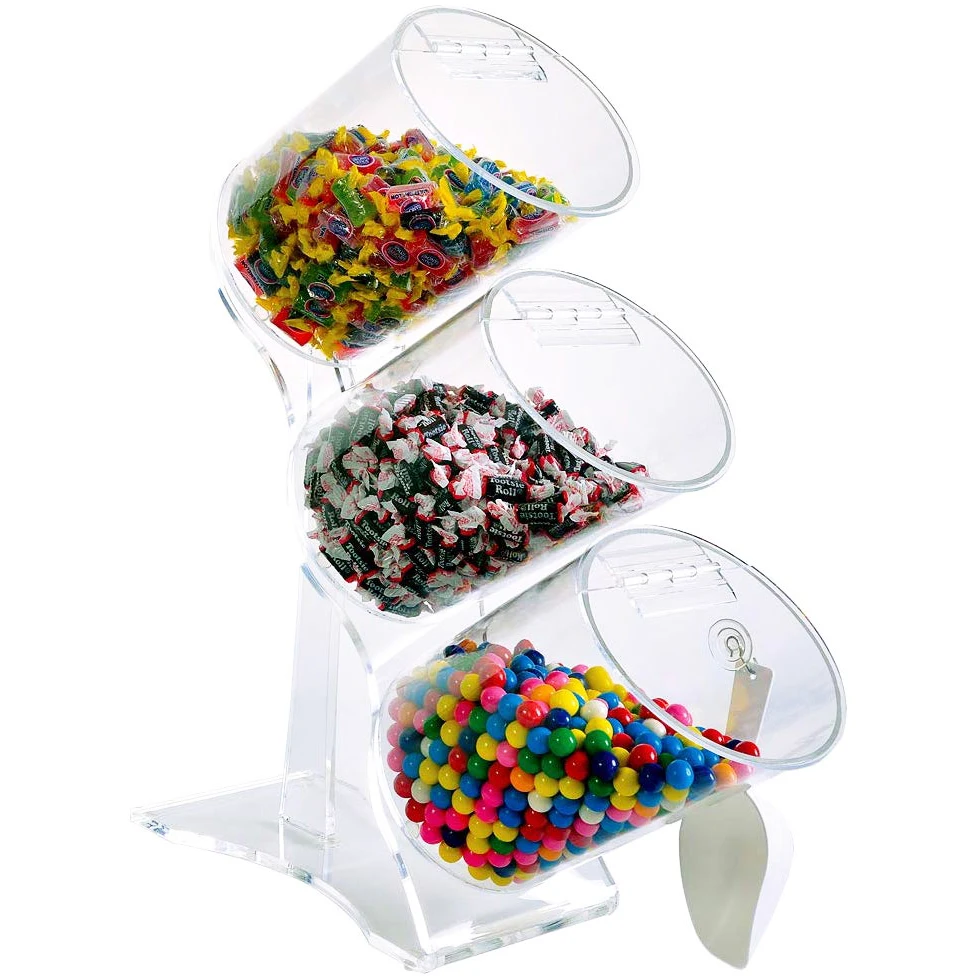 Acrylic Display Upright Bulk Candy Bins