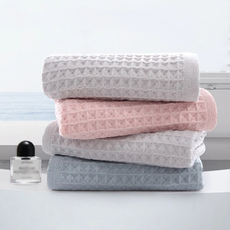 Factory customized waffle microfiber towel tea towel sublimation blank car wiper embroidery logo