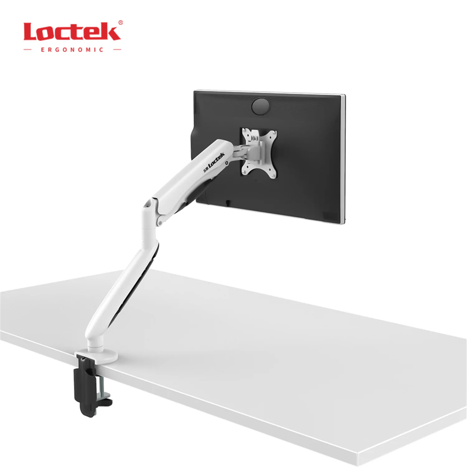 Регулируемая подставка для монитора Loctek DLB831, быстросъемная пластина VESA с одной газовой пружиной, для большого монитора 32 дюйма