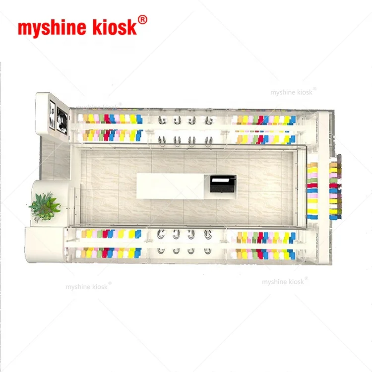 Retail Cell Phone Accessories Display Stand Phone Accessories Showcase mall kiosk for phone display showcase