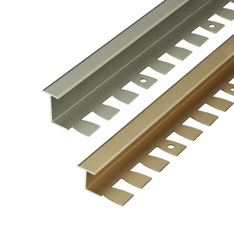 Aluminum Alloy Wood Floor Edge Pressing Strip Bendable Ceramic Tile Marble Edge Closing Strip Wood Veneer I-Line Accessories