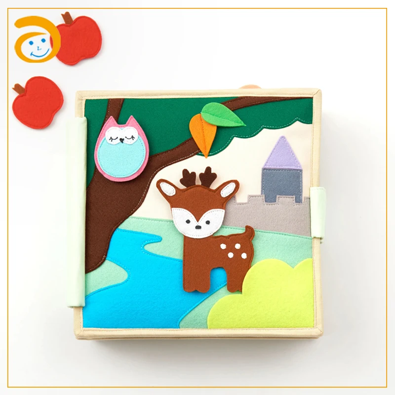 Handmade Baby Memory Felt Fabric Quiet Book Funny Baby Toy Gift Educational Cloth Book For Baby Kids Children Toddler