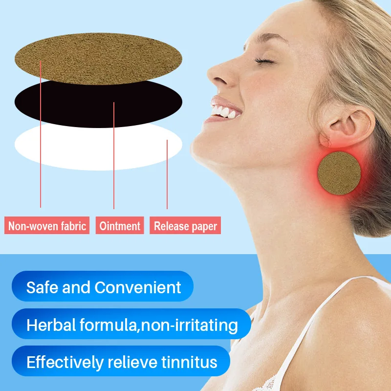Tinnitus Treatment Patch for Ear Pain Protect Hearing Loss Sticker Natural Herbal Extract Medical Plaster Health Care