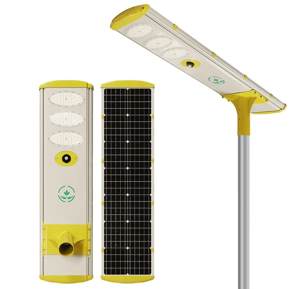 Monocrystalline Silicon Solar Street Lights Outdoor Waterproof 80w