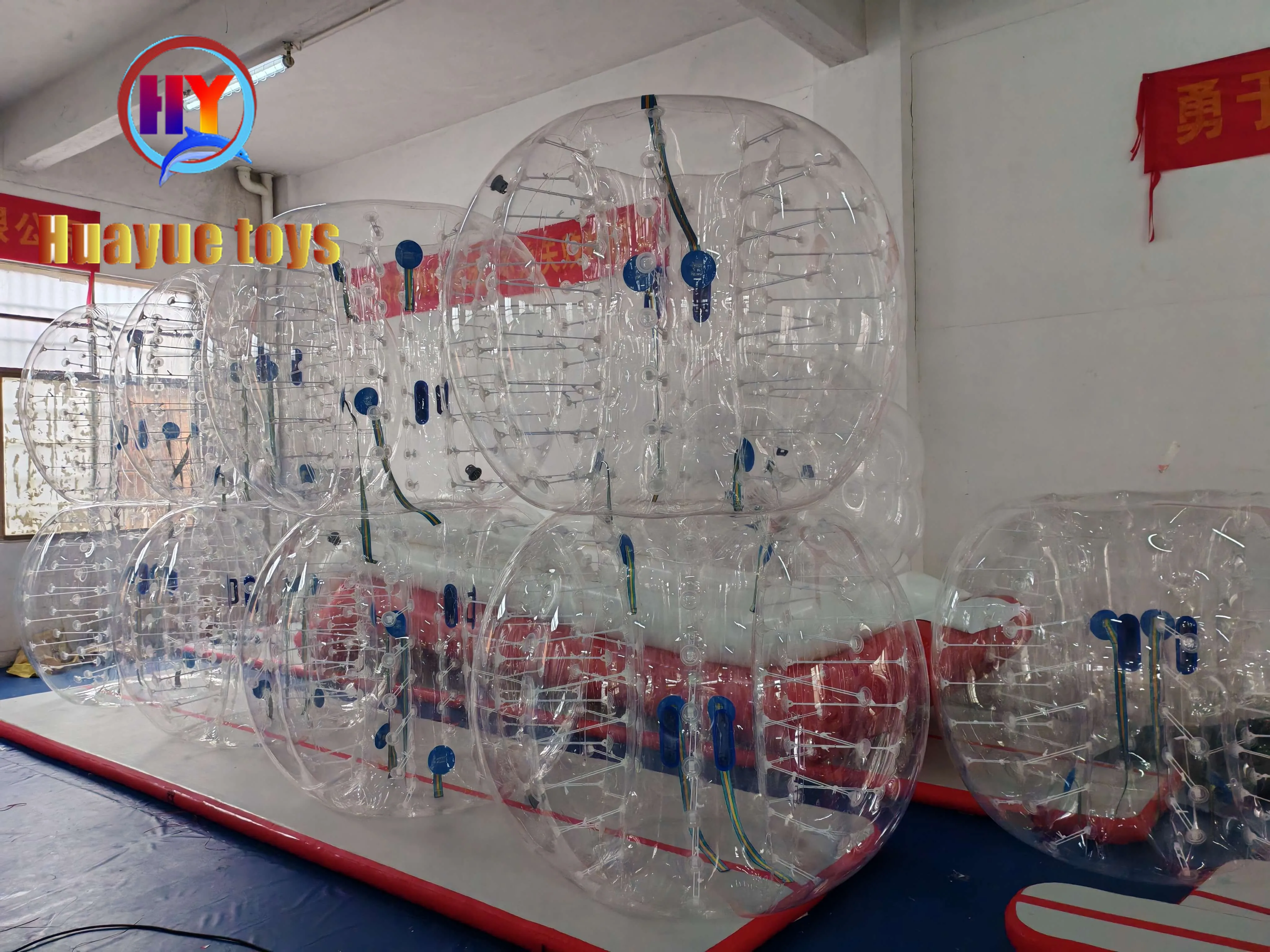 HUAYUE Manufacturer Promotion Durable Inflatable Adult Body Soccer TPU/PVC  Human Inflatable Bubble Bumper Ball for Football