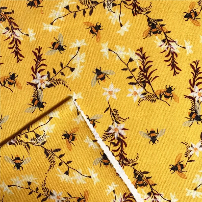 Good Price Soft Reactive Printing Jersey Organic Cotton Spandex Fabric For Baby Knitted Clothing Soft Bedding