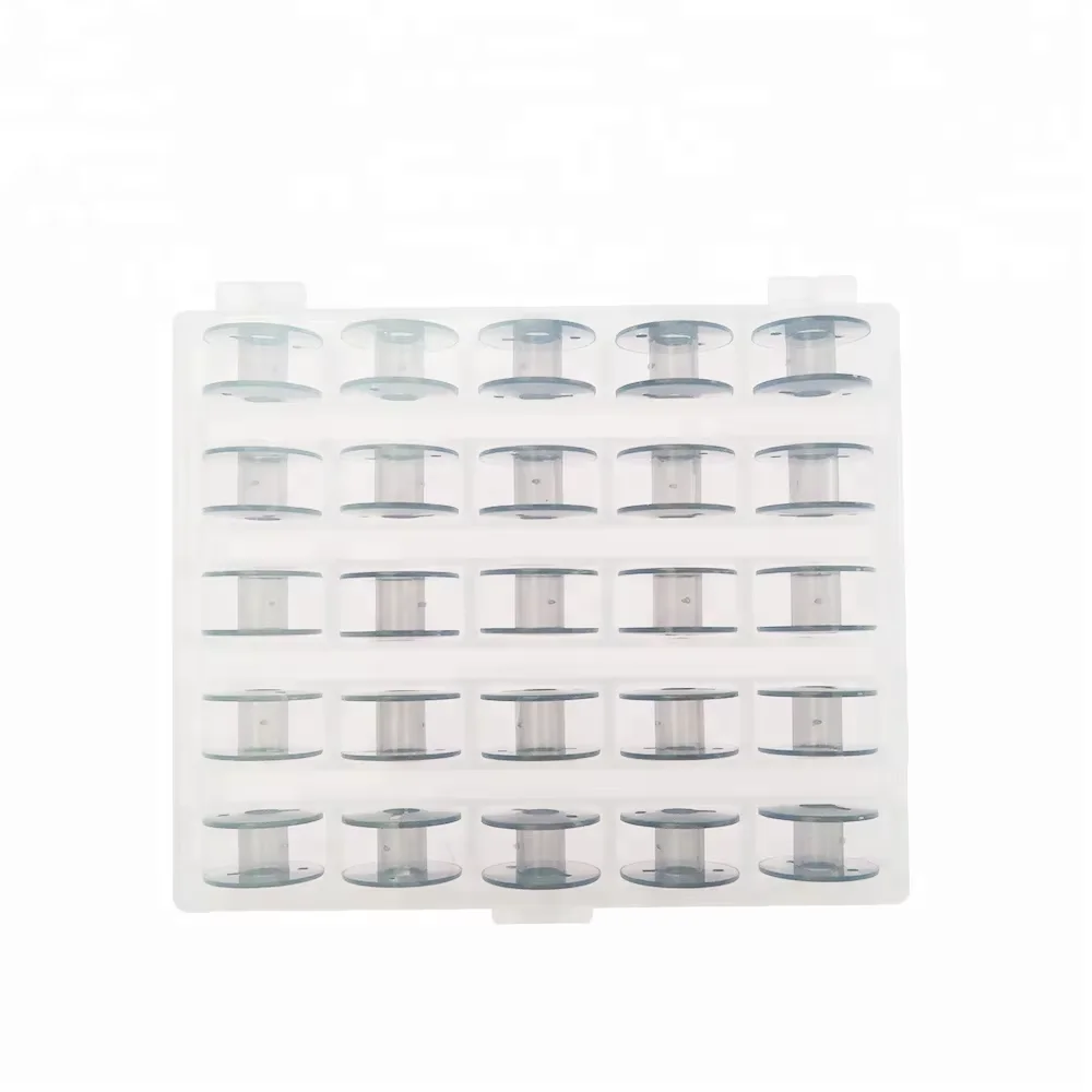 25pcs Transparent bobbin set multifunctional household sewing machine shuttle core