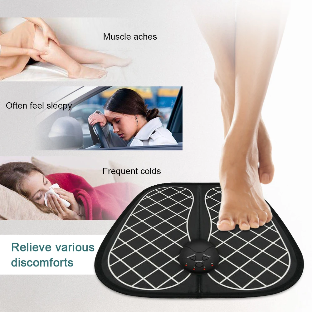 Силиконовый коврик для акупрессуры Amazon, терапевтический Электрический массажный коврик для ног Ems