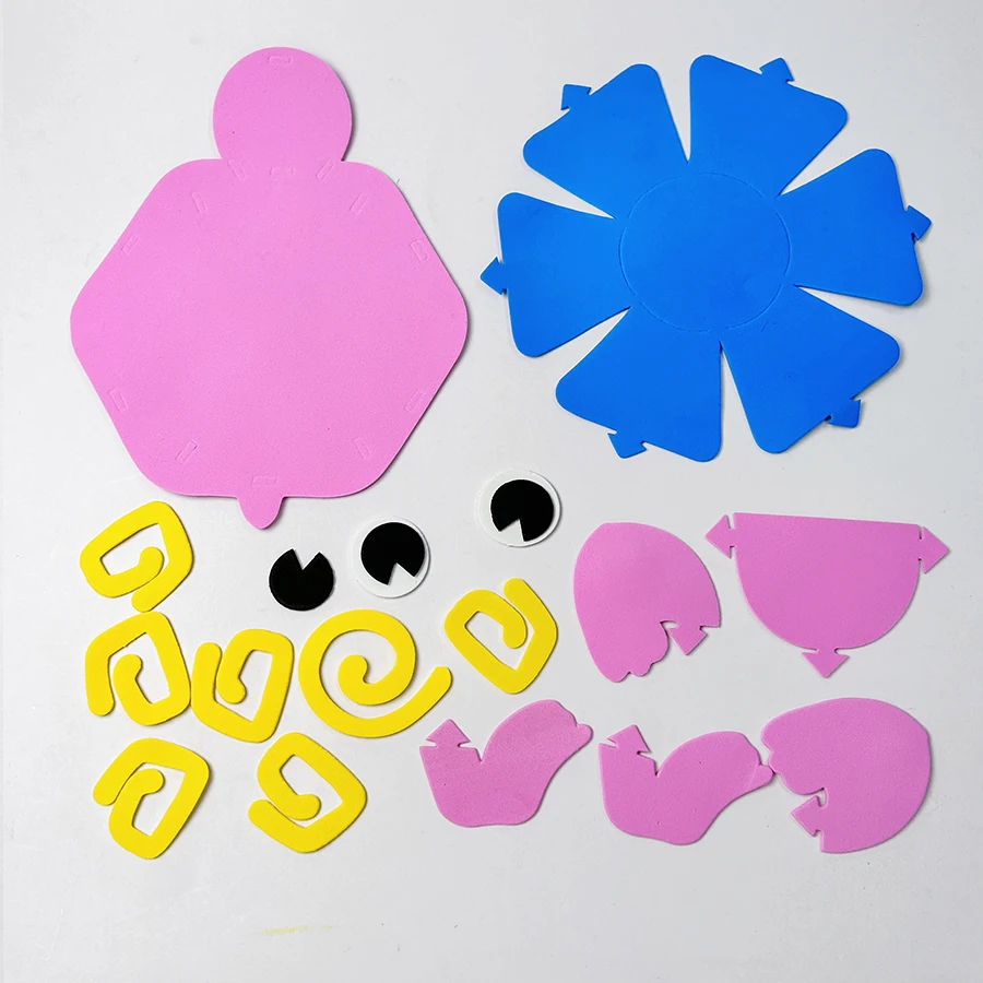 Unleash Creativity with Wholesale DIY Craft Kits for Kids 4 kinds EVA foam animals