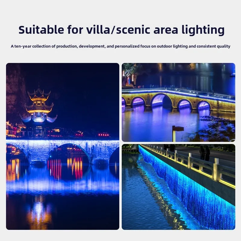 Addressable Led Pixel Tube Light Rgb Linear Advertising Display Building Facade Lighting