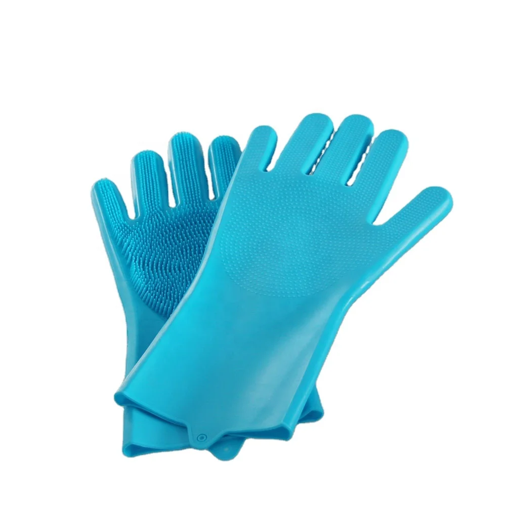 
Reusable Household Silicon Scrubb Wash Up Rubber Glove 