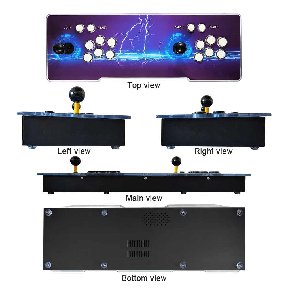 2023 New Pandora Saga DX 9800 in 1 Game Box Family version 1-4 players High-quality Retro Tabletop Arcade Console