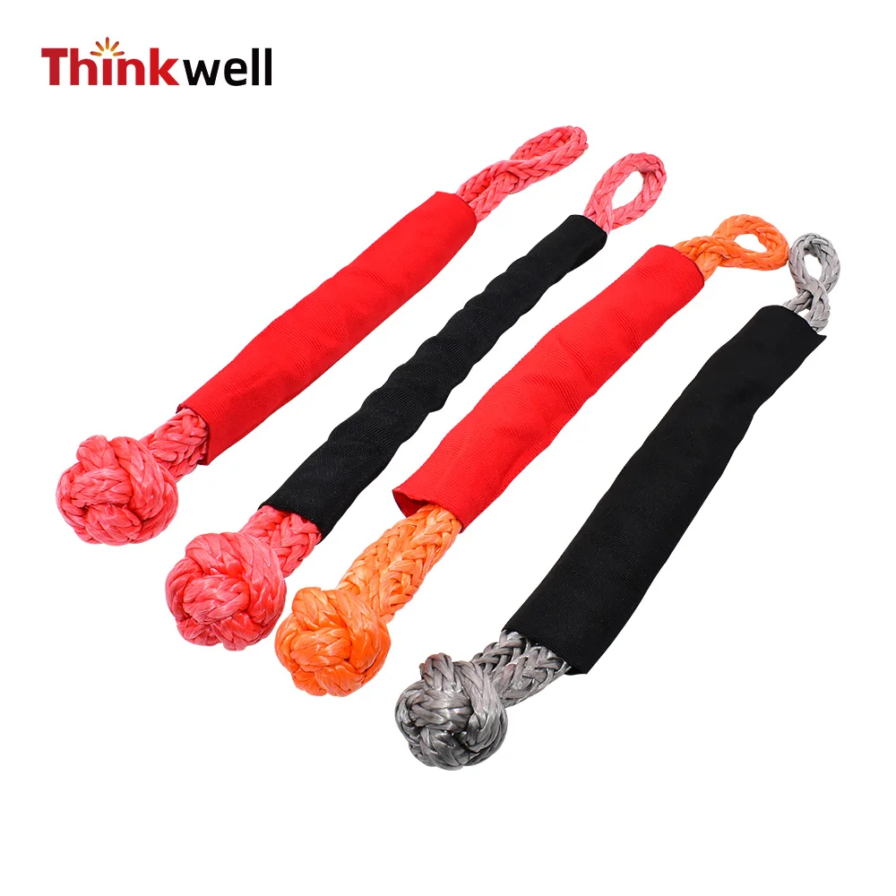 12mmX 55cm Soft Synthetic Shackle Emergency Road Recovery Rope for Towing Strap Kit