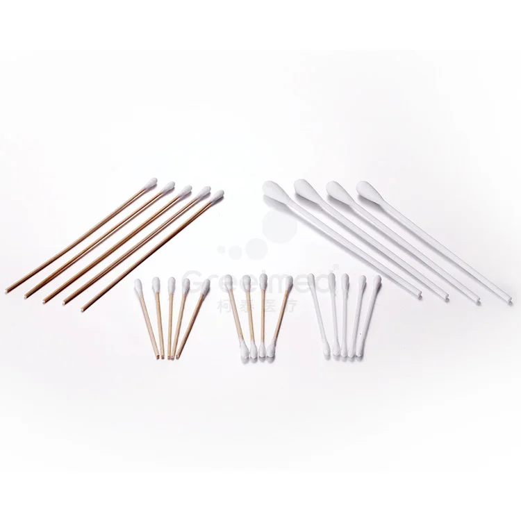 China Manufacturer Eco Friendly Biodegradable Disposable Plastic Stick Medical Sterile Pointed Cleaning Q Tips Cotton Swabs
