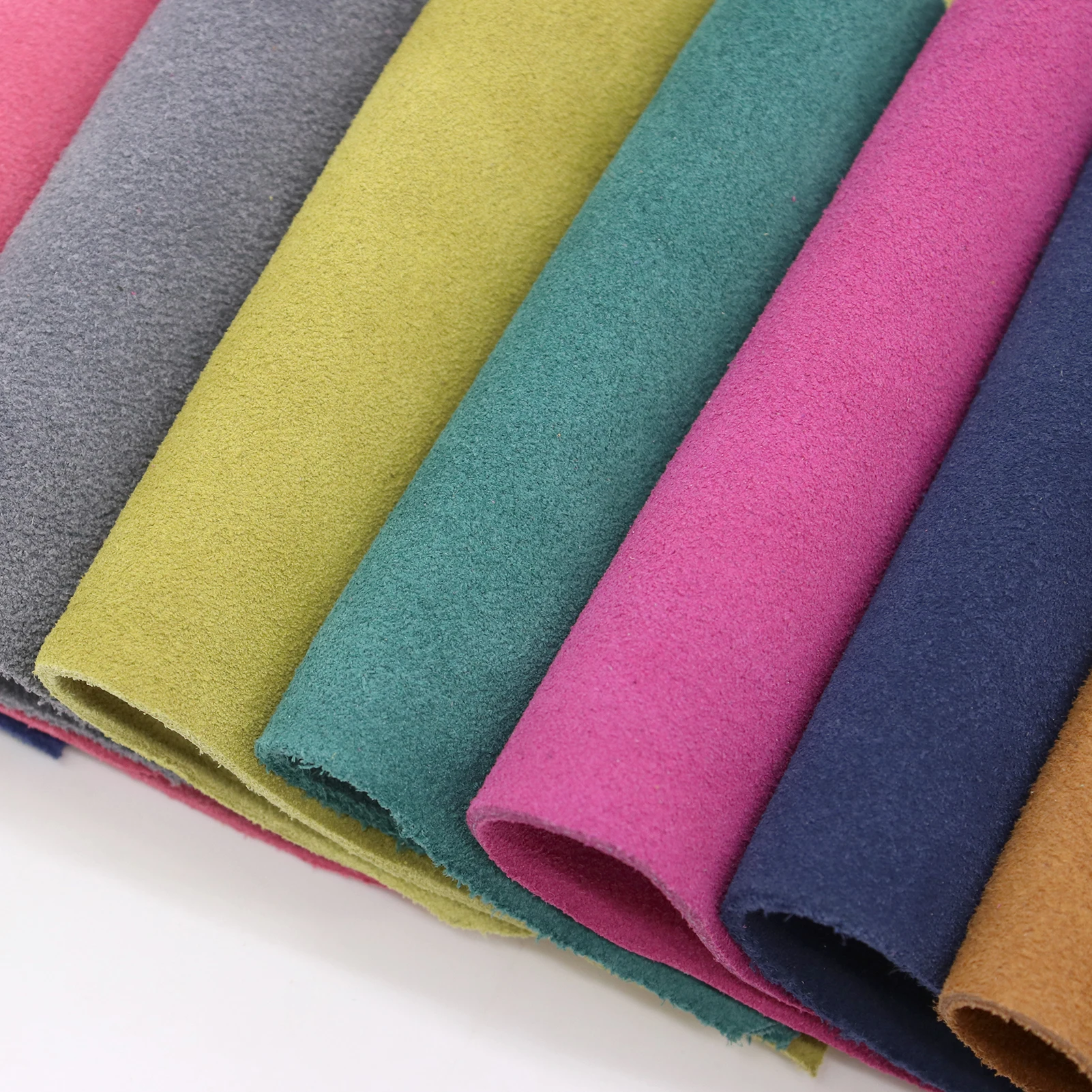 real cow suede pieces   DIY suede  leather fabric  scraps for craft of approx  6*6