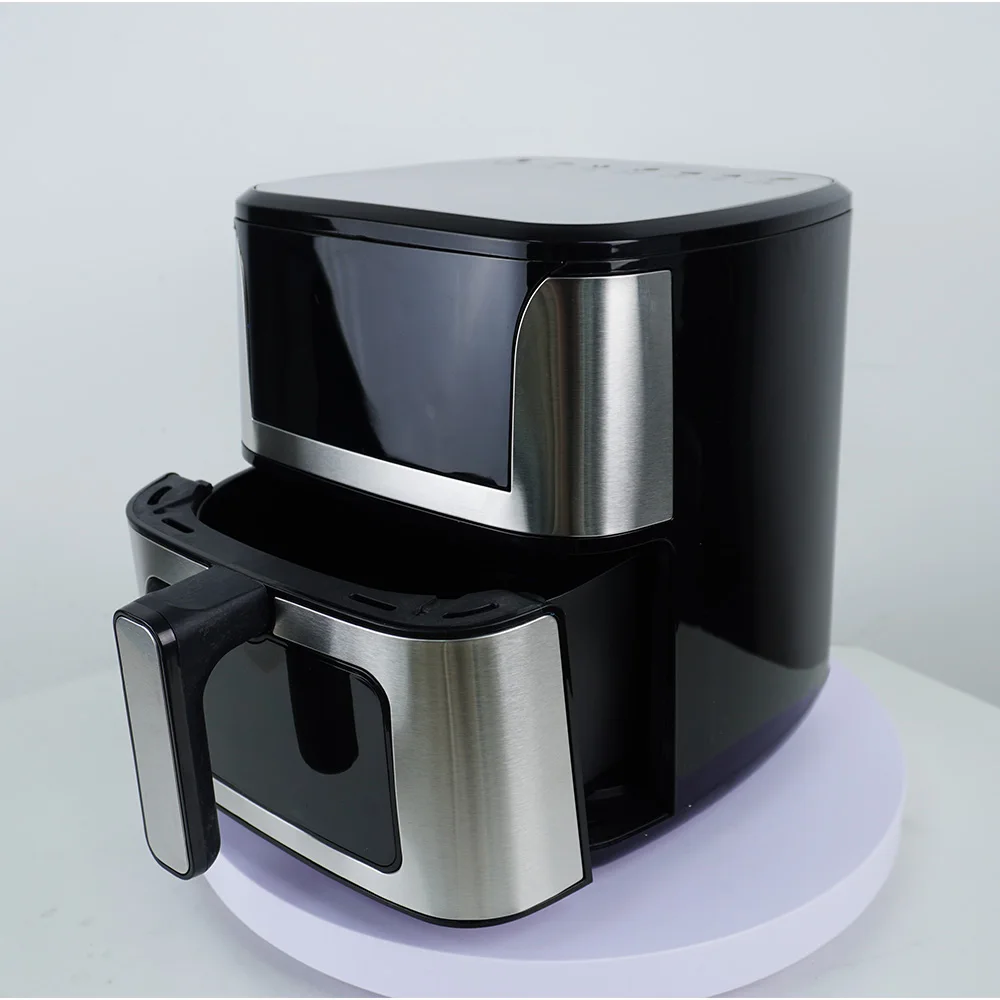 New Tooling 8+ Preset And Visible Window 5.5L Digital Electric Healthy solar Air Fryer custom For 5 Person Use KA13020
