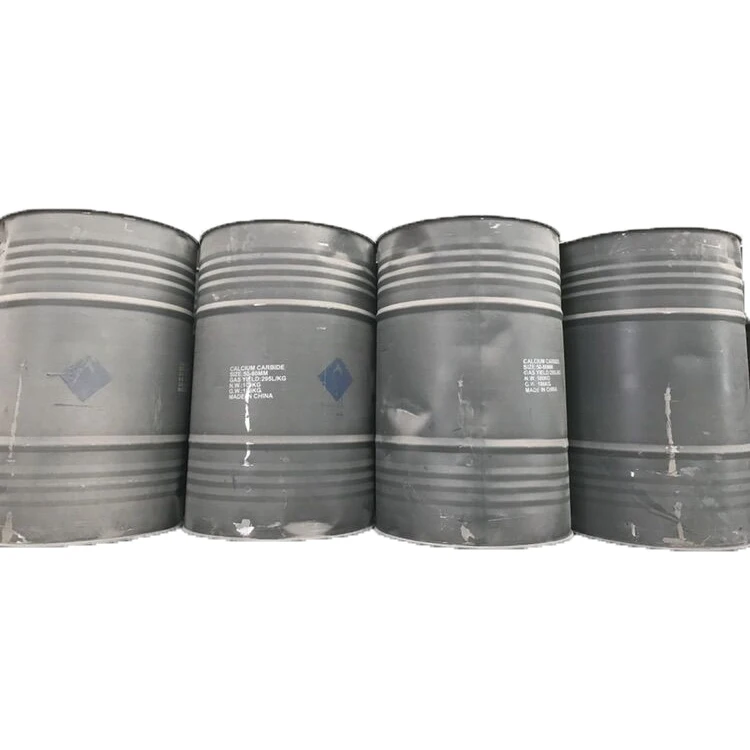 Manufacturer Inorganic Chemicals 100kg Drum / Calcium Carbide 50-80mm