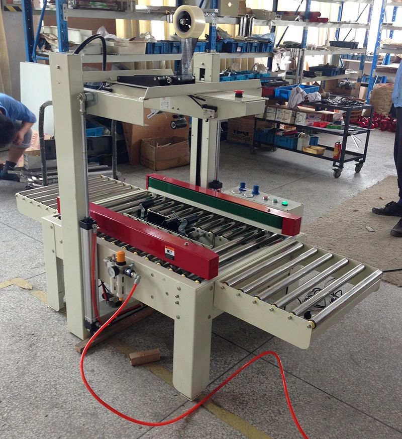 Brother Packing AS823A Automatic Pneumatic Size Adjust Carton Sealer Box Juice Sealing Machine