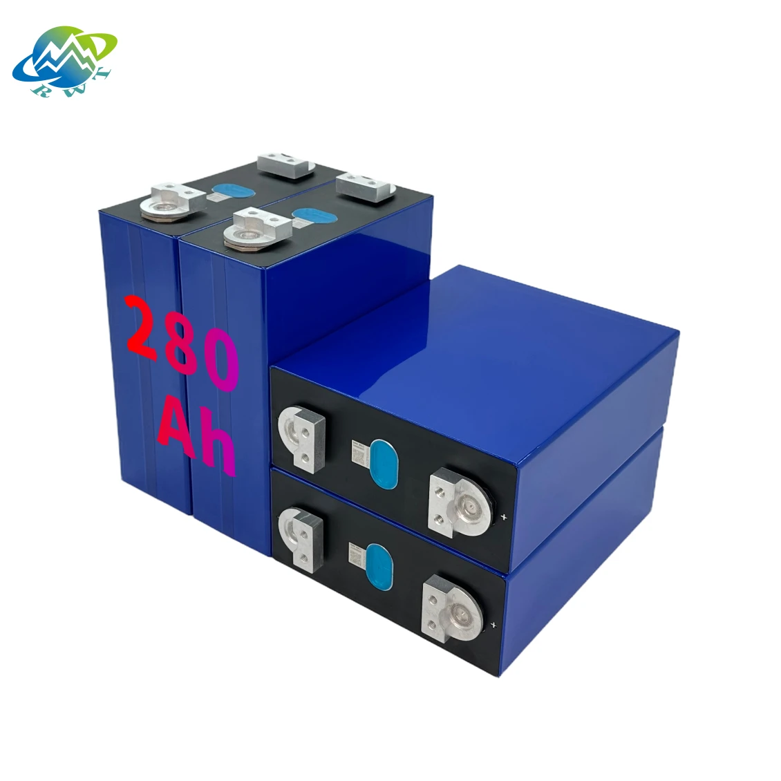 RWT Large Capacity Lithium Battery EV Using V3 Ear and 4-holes bus bar for Lifepo4 3.2 V 280Ah