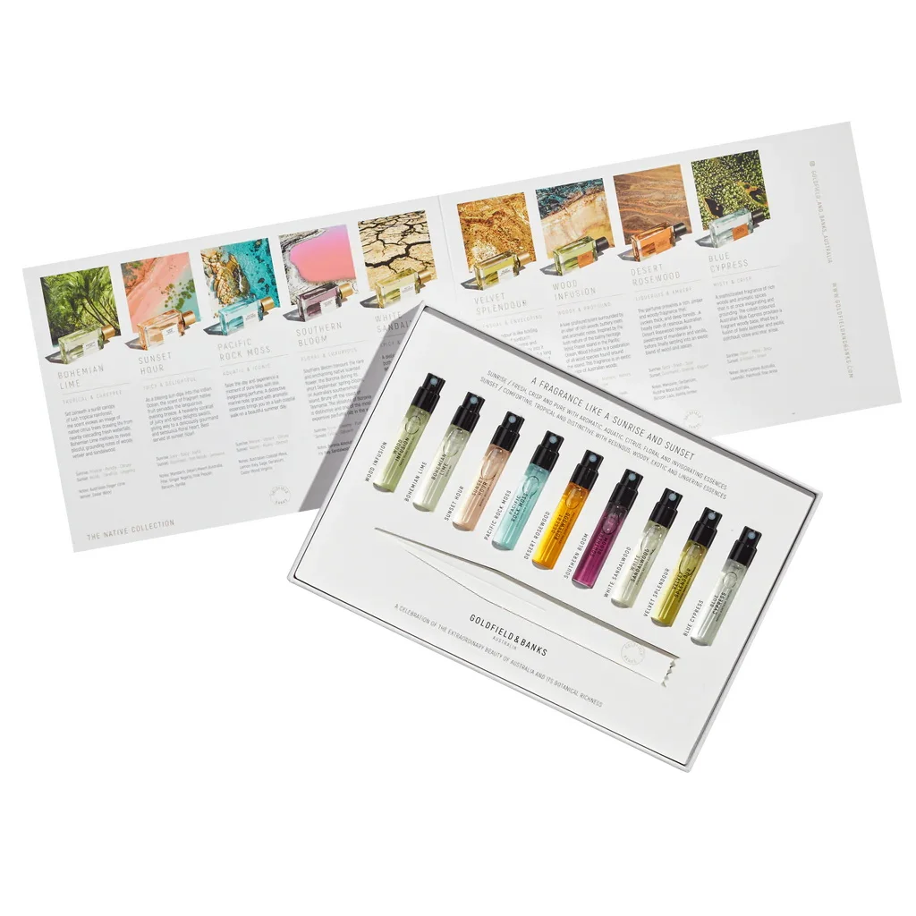 2ml 5ml 8ml Perfume Sample Travel Set Boxes Sliding Drawer Paper Box Customizable Logo Luxury Cardboard Rigid Gift Boxes
