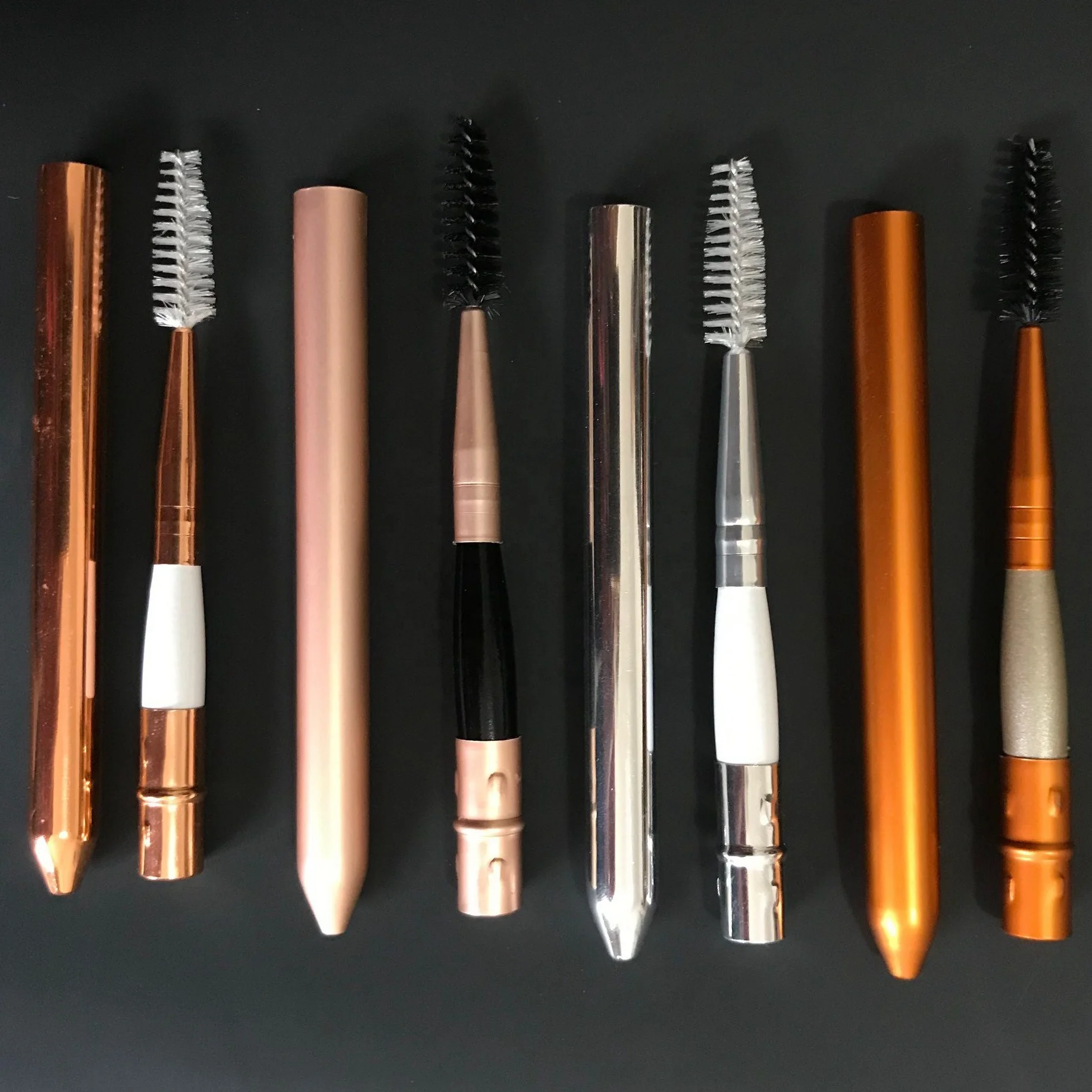 Кисти с нейлоновой щетиной для макияжа глаз дорожные кисточки бровей ресниц туши палочки аппликатор портативные