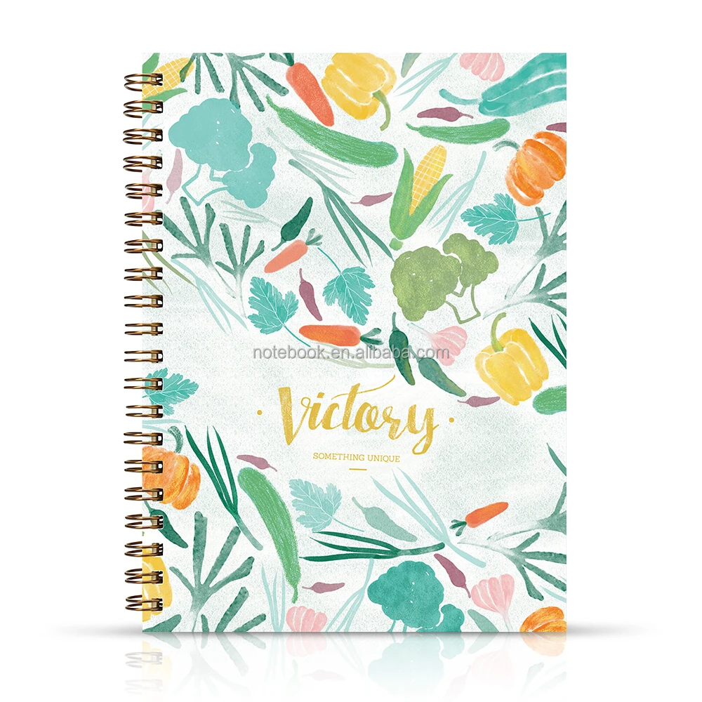 Kawaii stationery paper notebook, custom self care journal note book for students