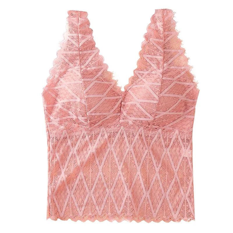 Новейший Топ boob со съемными мягкими бретелями без стального кольца, кружевной бюстгальтер с красивой спинкой, бюстгальтер с подкладкой, женские топы на бретельках