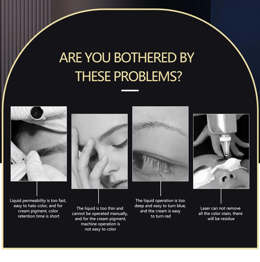 Wenshen YDPMU Hybrid Eyebrow Tattoo Ink for Microblading Natural Fade No Blue Issues