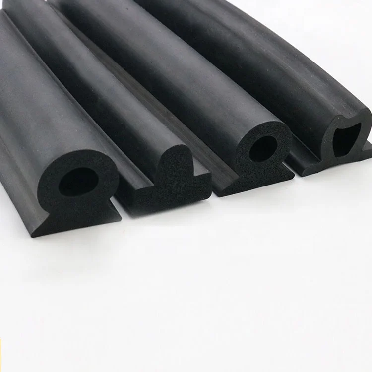custom oem black soft foam curved rubber silicone epdm extrusion profile extruded sealing strip products