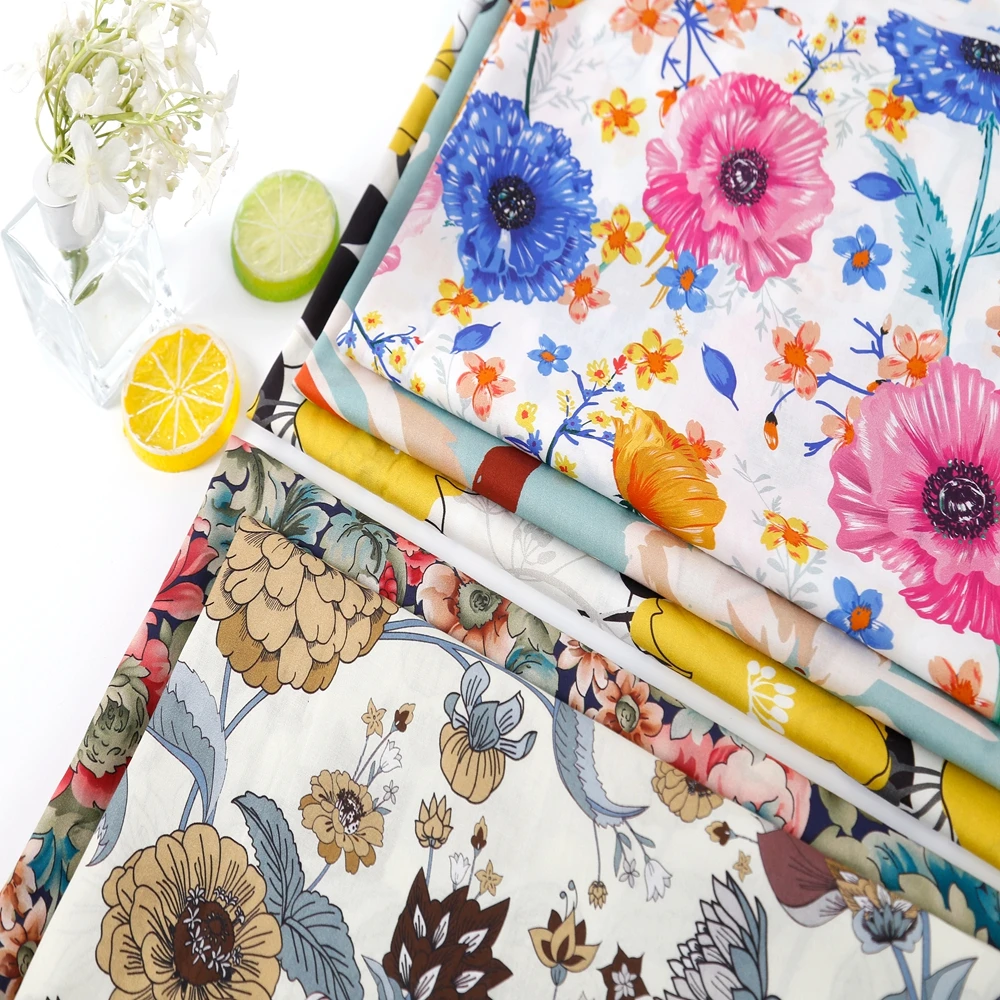 High quality tana printed tencel cotton liberty fabric textile raw material print plain liberty of london fabric