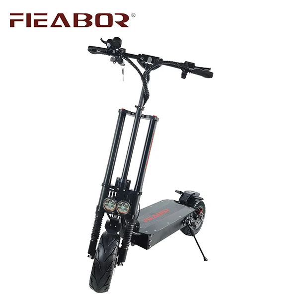 Fieabor Q13 New Design 13inch 60v 6000w Lithium Battery Power Fat Tire Big Powerful Electric Scooter