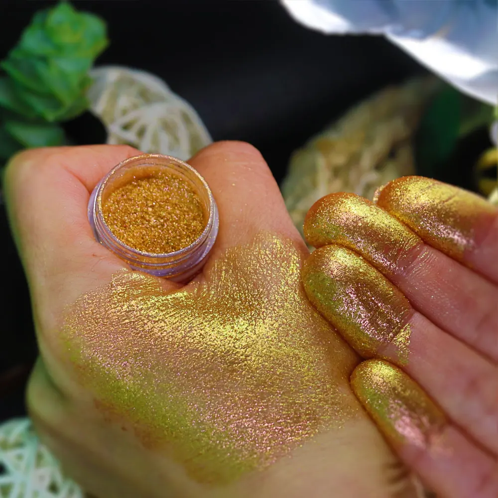 Cosmetics Highly aurora colorshift  chameleon pigmented eyeshadow Loose Glitter Chameleon Powder