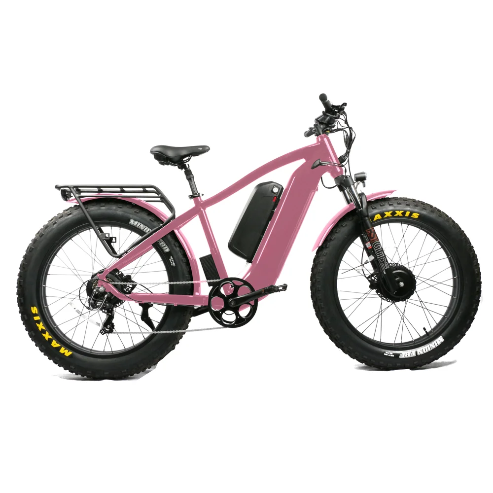 Front suspension fork fat tire electric bike 52V 1000W dual powerful motor mountain e bike 2 wheel high speed bike electric