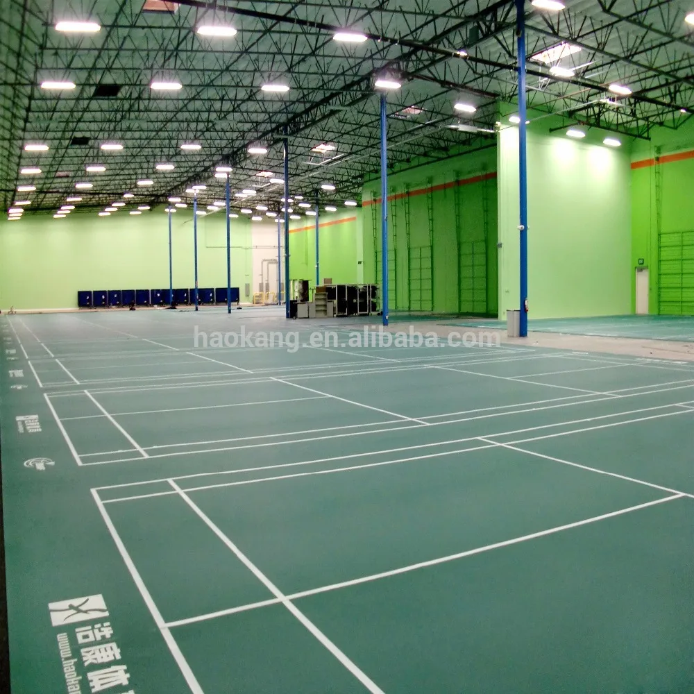 Lifelong Maintenance Badminton Court Mat Flooring with Inner Game Lines