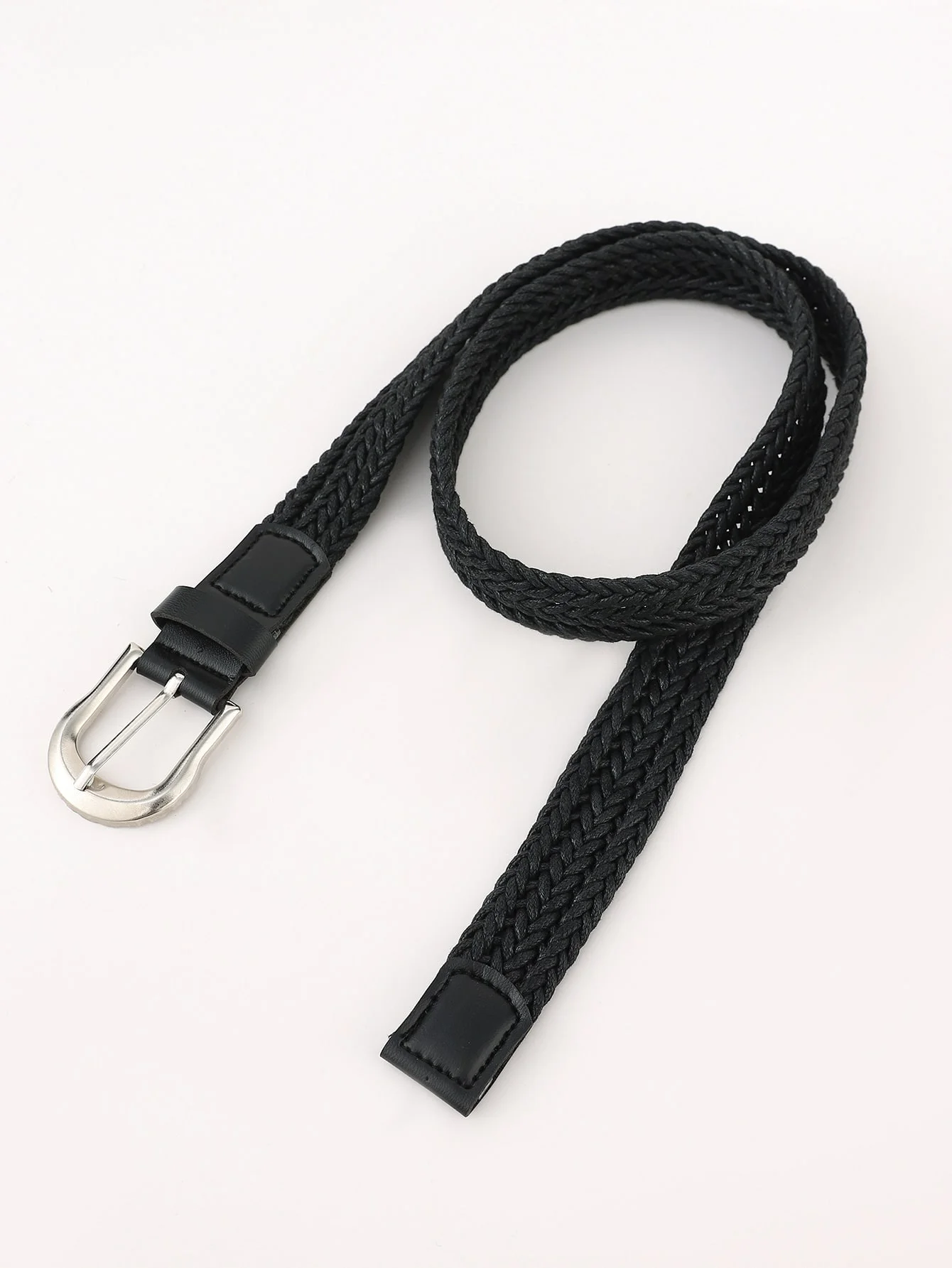 2024 New Style Popular Woman Fabric Waist Belt Braided Ladies Elastic Belts For Jeans